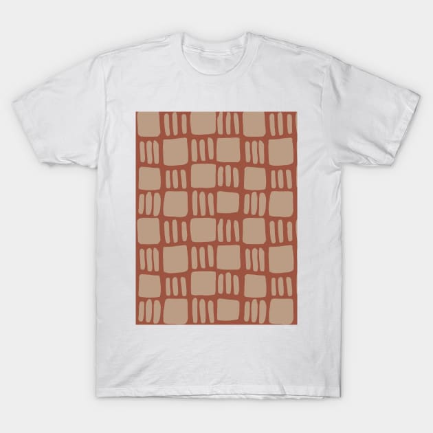 Abstract squares - neutral T-Shirt by wackapacka